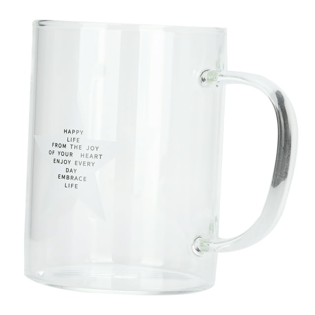 Verrerie, 350ml Tasse à Lait Transparente Tasse à Café Vaisselle Confort Ultime