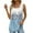 Sky Blue, variant on Yubnlvae Blue Summer Tank Tops for Women 2025 Loose Fit Pleated Square Neck Sleeveless Shirt Curved Flowy Vest Basic Cotton Tee, L