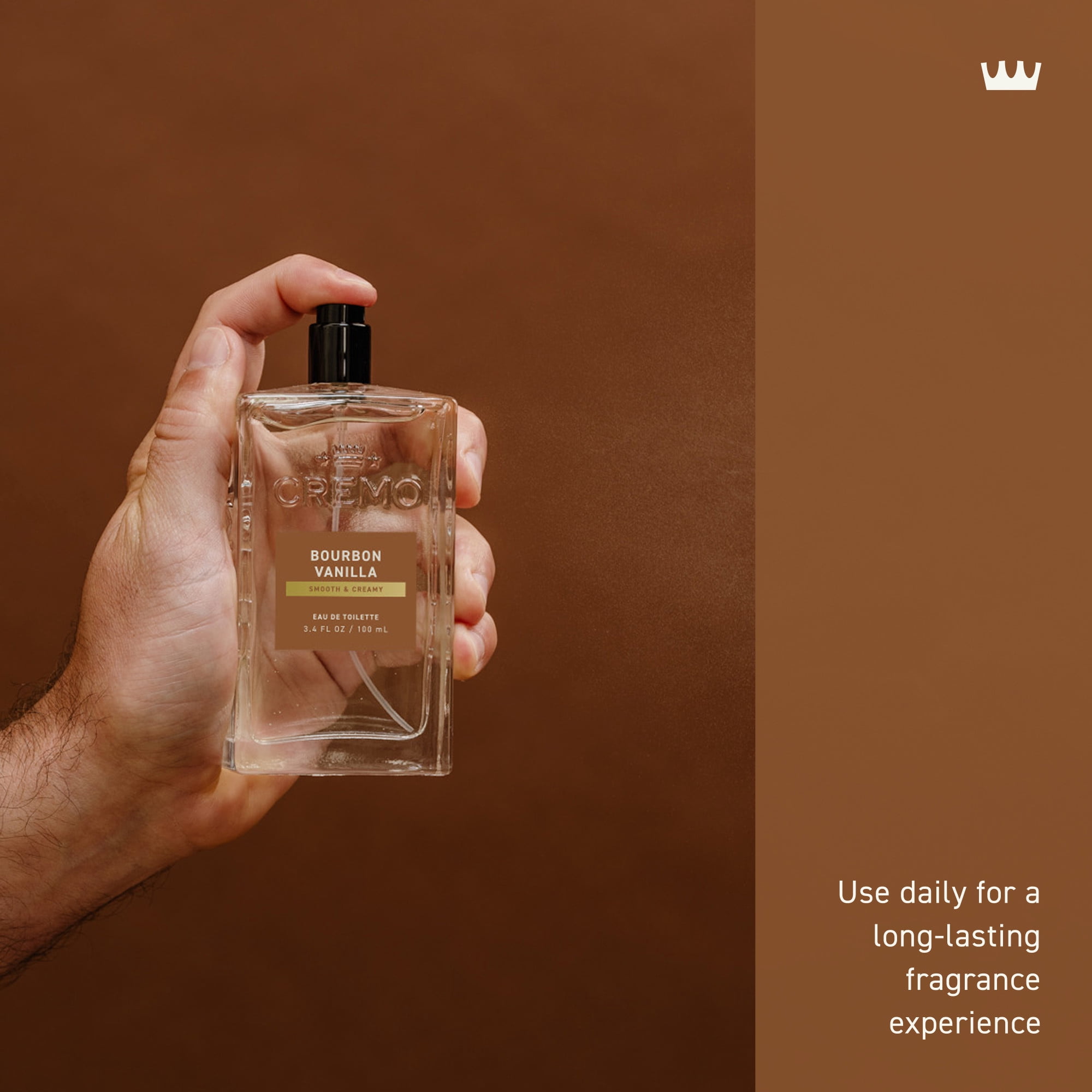 cremo tobacco bourbon Cremo Cologne for Men, Bourbon Vanilla, 3.4 fl oz