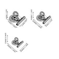 thumbnail image 3 of Heavy Duty Stainless Steel Magnetic Clips, Silver Round Head Metal Magnet Clamp for Household Refrigerator Whiteboard Kitchen Notes and Office Organization, 3 of 8