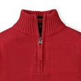 thumbnail image 2 of Hope & Henry Boys' Half Zip Pullover Sweater with Elbow Patches, 2 of 3