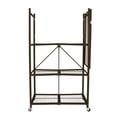 thumbnail image 3 of Origami 4-Shelf R5 Series Storage Rack with Wheels, Bronze, 3 of 7