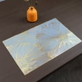 thumbnail image 1 of VBXOAE Scandinavian Style Insulated Non Slip Placemats Heat Resistant Washable PVC Dining Table Mats Hot Dishes Burn Protection Soft Texture Easy to Clean Enhance Your Dining Experience 17.7x11.8in, 1 of 6