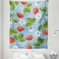 thumbnail image 1 of Floral Tapestry, Strawberries Daisies and Ladybugs Looks Like Ivy Plant Spotted Insects Image, Fabric Wall Hanging Decor for Bedroom Living Room Dorm, 5 Sizes, Blue Green Red, by Ambesonne, 1 of 1
