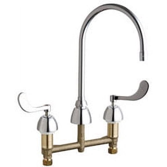 Chicago Faucets 201-AGN8AE35-317AB Commercial Grade High Arch Kitchen Faucet - Chrome