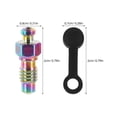 thumbnail image 2 of FESTFENDS 2 Screws Multi-colored Titanium Alloy Bleeder Screw for Bike Stem and Handlebar, 2 of 7