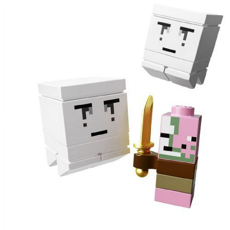 Minecraft Lego Collectible 3 Piece Set - (The Original) Minecraft 21102,  the Village 21105, the Nether 21106. (Recommended Age 10-15 Yrs)