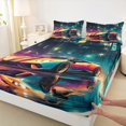 thumbnail image 3 of Castle Fairy Sport Car Queen Sheet Sets for Boys Girls,Racing Car Bed Set, 3 of 7