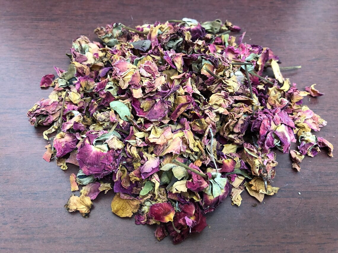 Bulk Loose Dried Red Rose Petals Incense Smudging Spirituality Cleansing 1 lb