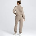 thumbnail image 4 of SUNBS Women's Sweatsuits 2 Piece Outfits Long Sleeve Half Zip Pullover and Baggy Sweatpants with Pockets, 4 of 6