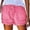 v#51Hot Pink28, variant on Rggeeun Womens Shorts Solid Color Elastic High Waist Denim Side Pockets & Bottom Tassel Trim Soft Lightweight Slim Fit For Summer Office Adorable Bottoms,Black,L