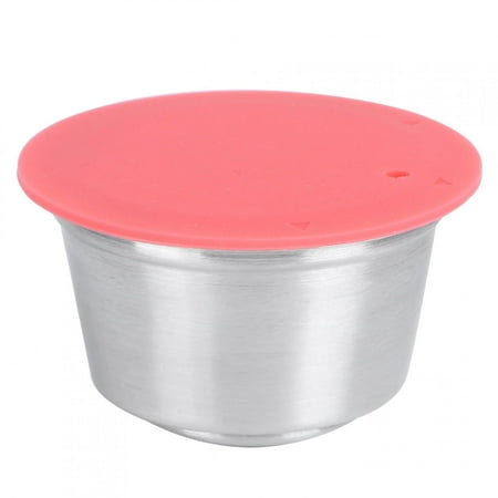 

Reusable Pods Reusable K Cups Stainless Steel Reusable Refillable Coffee Capsule Cup Fit for Coffee Maker[Red]