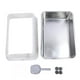 thumbnail image 2 of Caja De Para Gatos Caja De De Gato De Acero Inoxidable De Acero Inoxidable De Acero De Acero De Acero Con Acero De Alta Cara Para Gatos, Diseño De Entrada Superior, Anti, 2 of 7