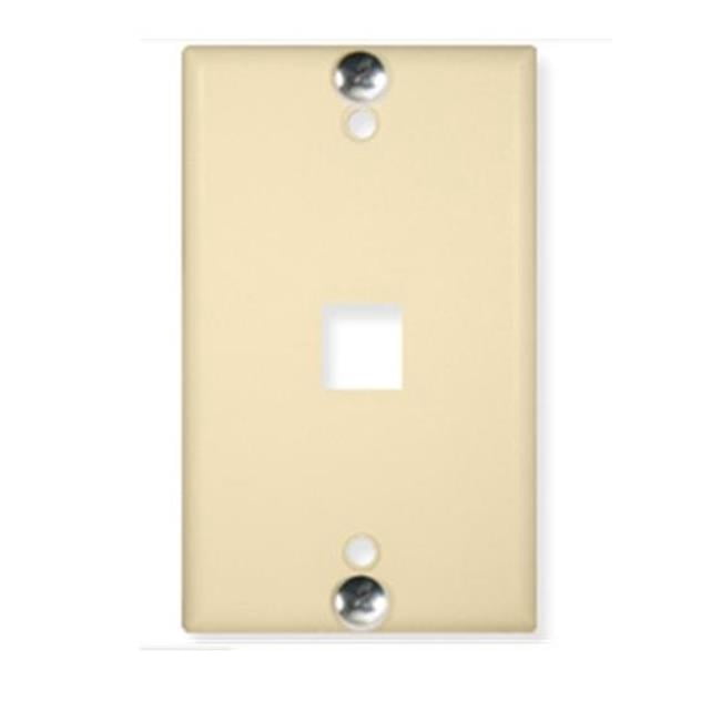Wall Plate Phone Flush 1-Port - Ivory