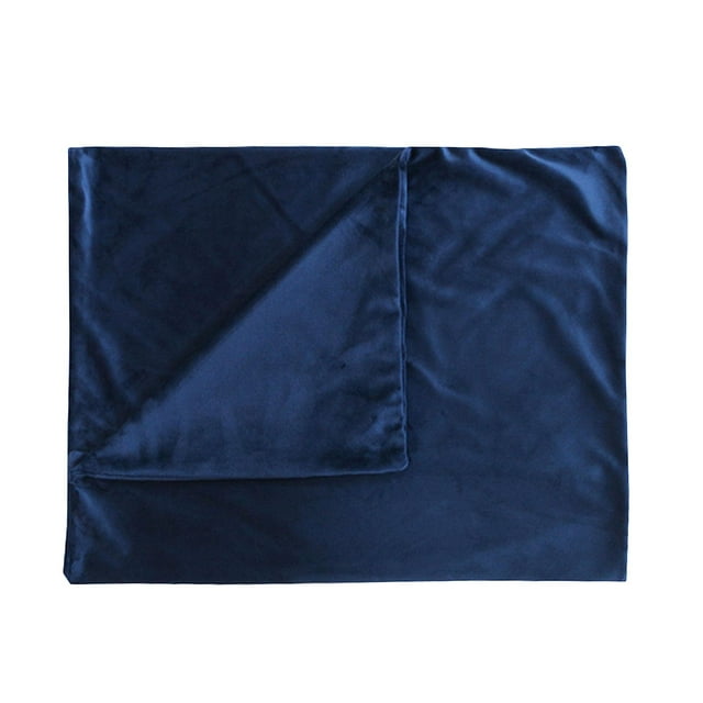 veasfak Bed Sleep Long Body Pillow Case Cover Velvet Protector Zipper Pillowcase 2 Sizes Blue 50x152cm