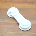 thumbnail image 3 of No Drill Door Lock, Door Safety Lock, 4 in Overall, Durable Polymer, Accidental Pinch Avoidance, Indoor Nursery Use, Solid White, 1 Pc, 3 of 8