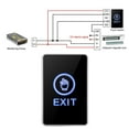 thumbnail image 3 of Door Touch Exit Button, Door Switch For Closet Light Touch Sensor Pannel NO NC COM Exit LED Light Access Control Switch Button Smart Button Pusher For Home Security, 3 of 7