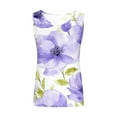 thumbnail image 4 of Odbmxy Plus Size Tank Tops for Women Summer Sleeveless Womens Top Floral Elegant Holiday Regular Leisure Tops,3XL, 4 of 5