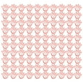 thumbnail image 1 of 100Pcs Trombone en Métal en Forme de Conception Antirouille Paperclip Décoration pour l'École de Bureau Rouge, 1 of 14