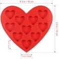 thumbnail image 3 of Heart shape silicone mold ice cube tray chocolate molds, 3 of 6