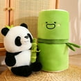 thumbnail image 2 of Kawaii Bamboo Tube Panda Set Plush Toy Cute Plushies Stuffed Animal Bear Doll Reversible Design Children's Valentine's Day Gifts, 2 of 9