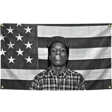 ASAP Rocky Flag for Dorm Bedroom Outdoor Flags 3*5ft Rapper Tapestry