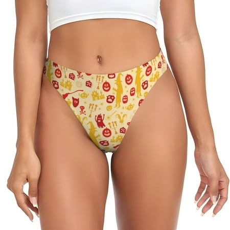 Sigee Halloween Elements for Women s G-String Panty  Low Rise  Soft Lace Perfect for Everyday Wear or Special Occasions-XX-Large
