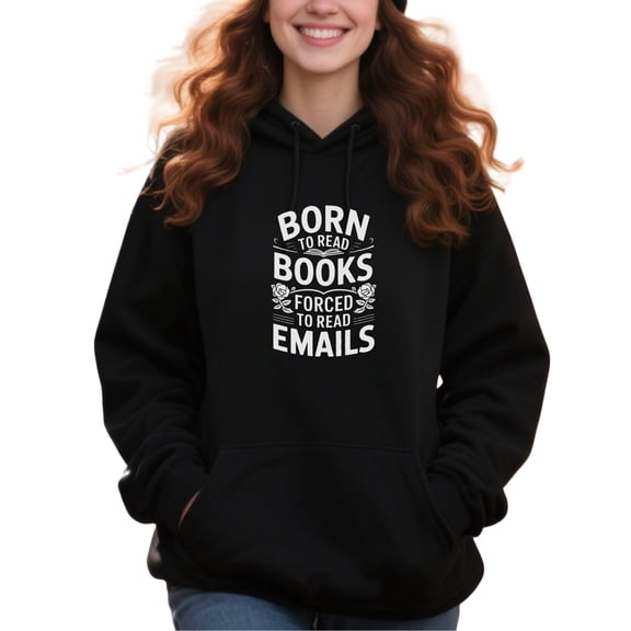 Literature Hoodie for Men Women, Book Lover Pullover Hooded Sweatshirt, Cozy Cotton Poly Blend, Casual Reading Outfit