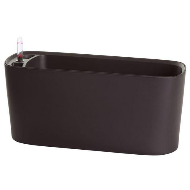 Algreen 15105 Self Watering Modena Windowsill Planter & Herb Garden, Matte Mocha
