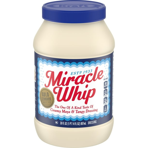 Miracle Whip Original Dressing, 30 fl oz Jar