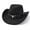 D-Black, variant on Western Cowboy Hat for Men Women Adjustable Cowgirl Hat Wide Brim Beach Cowboy Hat