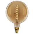 thumbnail image 1 of Coil Spiral Filament G63 Amber LED Bulb, 1 of 1