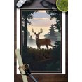 thumbnail image 3 of Deer and Sunrise (9x12 Wall Art Print, Home Decor), 3 of 3