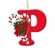 thumbnail image 1 of Personalized Acrylic Christmas Tree Ornaments Alphabet Letter Decorations with Santa Hat Design for Party Xmas Decoration Pendant Hanging Decor, 1 of 3