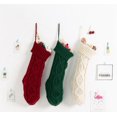 thumbnail image 2 of Juego de 4 medias navideñas de punto, medias navideñas clásicas personalizadas grandes de 38 cm, medias colgantes para chimenea, adecuadas para la decoración de fiestas navideñas familiares, 2 of 4