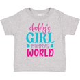 thumbnail image 3 of Inktastic Baby Daddy's Girl Mommy's World Cute Design Girls Toddler T-Shirt, 3 of 5