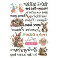 thumbnail image 4 of Paokuoon Easter Sticker Easter Bunny Sticker Creativity Letter Printing Temporary Tattoo Sticker for DIY Holiday Decorations, 4 of 6