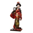 thumbnail image 4 of Ethnic Japanese Geisha Dolls Oriental Doll Decorative Traditional Statues Asian Folk for Home Store Office Desktop style F, 4 of 9