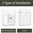 thumbnail image 4 of 6Pcs Wall Mounted Phone Holder, Self Adhesive Cell Phone Stand with Charging Hole, Acrylic Remote Control Stand for RV Bed Desk Shower (Black), 4 of 7