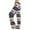 Navy, variant on Women's Pajama Pants Sleepwear Casual Drawstring Elastic Waist Pants Comfy Straight Yoga Loose Trousers with Christmas Print, Fashionable Home Bottoms for Winter, Vermilion, XL