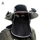 thumbnail image 2 of Men Sun Hat with 2 Solar Fan Fishing Hats Wide Brim Sun Hat for Summer Camping, 2 of 5
