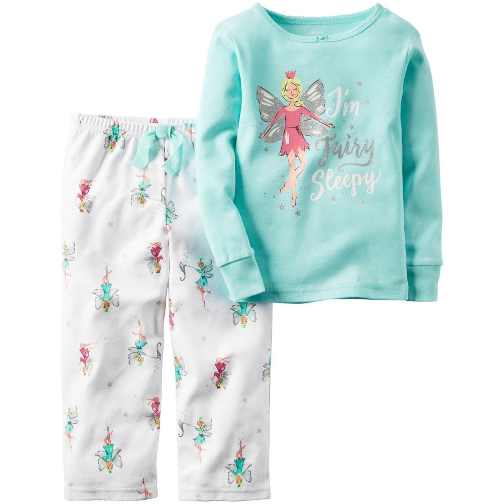 Carter's Carters Girl's Pajama Set I'm Fairy Sleepy Mint/White