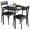 Table +2 chairs A, variant on Yesurprise Dining Chairs Set of 2 PU Leather Kitchen Chairs for 2 Dining Room Upholstered Chairs Set Black Chair