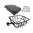 thumbnail image 4 of Lipstore Bicycle Basket Black Carrying Multifunctional Pet Carrier Storage Basket Sundries Organizer for Shopping Travel Riding Sports with Bag, 4 of 8