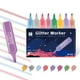 thumbnail image 1 of Juego de rotuladores fluorescentes metálicos pack de 8 | Marcadores de gel de purpurina para cabeza inclinada | Secado rápido, multicolor, espeso | 5ml Escritura Fluida | Despacho, planificador, 1 of 6