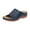 1Blue, variant on Womens Wedge Heel Sandals Slip on Boho Open Toe Hollow Out Slippers with Arch Support