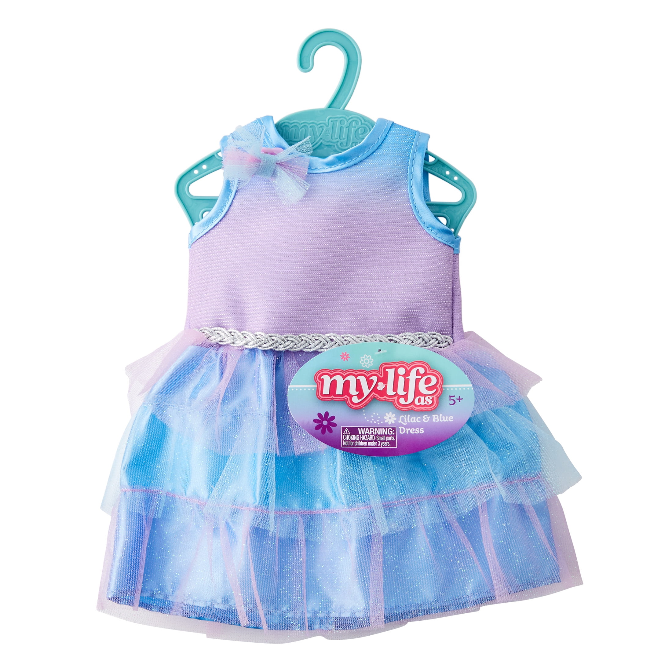My Life As Lilac & Soft Blue Dress for 18” Doll