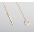 thumbnail image 4 of EHQJNJ Necklaces for Women Silver Hot Womens Chic Y Shaped Circle Lariat Style Chain Jewelry Necklace Lock Necklace Rose Gold Necklace, 4 of 4