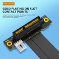 thumbnail image 3 of 180/90 Degree PCIe to M Key 2230 2242 2260 2280 Risers Card Cable Key PCIE Extension Cable Extender Replace, 3 of 7