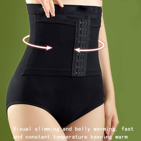 EQWLJWE Thong Shapewear for Women Versatile High Waist Seamless Body Shaper Panty Girdle Underwear for Special Event Black(M-2Xl)